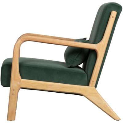 WOOOD Fauteuil 'Mark' Velvet, kleur Groen