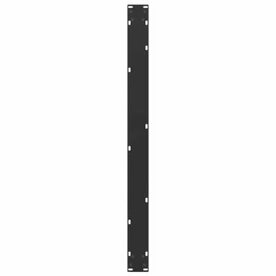 Eettafelpoten 2 st U-vormig 100x(72-73) cm staal zwart
