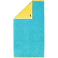 Cawö Cawo Lifestyle Splash Doubleface 7071 Douchelaken 70x140 türkis/apricot - thumbnail