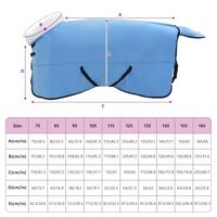 VidaXL Paardendeken volledige aqua 165 cm polar fleece - thumbnail