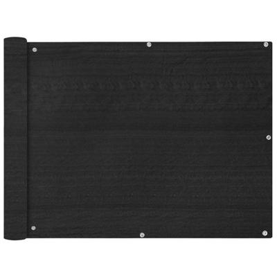 VidaXL Balkonscherm hdpe 90x400 cm antraciet