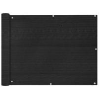 VidaXL Balkonscherm hdpe 90x400 cm antraciet - thumbnail