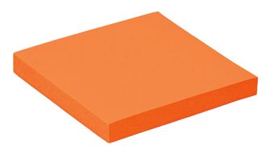 Memoblok quantore 76x76mm neon oranje | 6 stuks