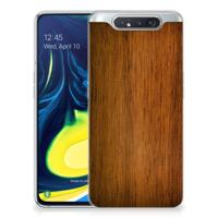 Samsung Galaxy A80 | Bumper Hoesje | Donker Hout - thumbnail