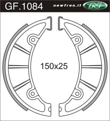 Newfren remsegmentset gf1084 150mm voor grote naaf