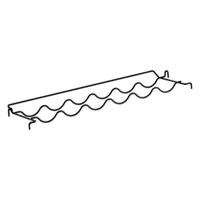 Metaltex wijnrek 25x3x68 cm zwart - thumbnail