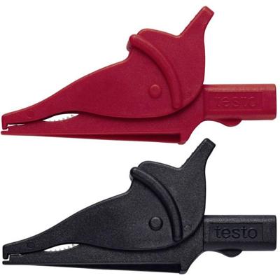 testo 0590 0008 Krokodillenklemmenset Bus 4 mm CAT III 600 V Zwart, Rood testo 0590 0008 Krokodillenklemmenset Bus 4 mm CAT III 600 V Zwart, Rood