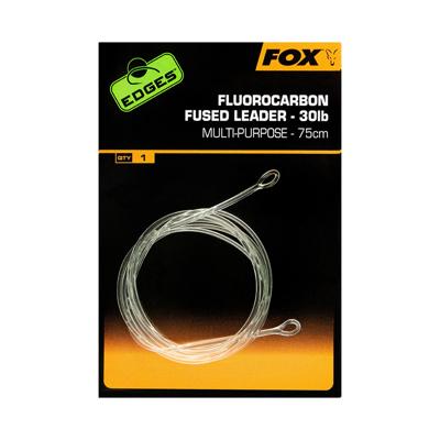 Fox Fluorocarbon Fused Leader 30Lb 75cm No Swivel