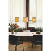Brede hanglamp eettafel met 3 papieren kappen met E27 fittingen Nordlux Cardine - thumbnail