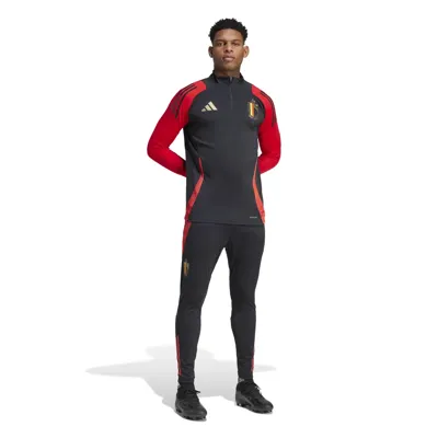 België Trainingspak 1/4 Zip Senior 2024-2026 - Maat S - Kleur: GoudRoodZwart | Soccerfanshop