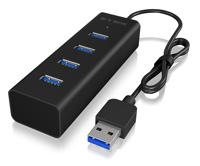 ICY BOX 4 Poorten Hub USB 3.0 Zwart - [IB-HUB1409-U3] - thumbnail