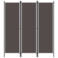 Kamerscherm met 3 panelen 150x180 cm antraciet - thumbnail