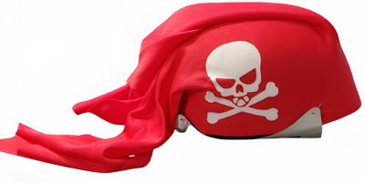 Rode piratencap