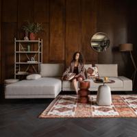 Dutchbone Loungebank 'Shelly' Gemêleerd, Links, kleur Off White - thumbnail