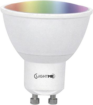 LightMe LM85190-2 LED-lamp Energielabel G (A - G) GU10 Reflector 4.5 W = 28 W RGBW (Ø x l) 50 mm x 57 mm Colorchanging, Dimbaar, Incl. afstandsbediening 1