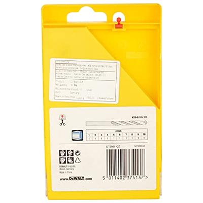 DEWALT 10-delige HSS-G DIN 338 Metaalboorcassette boorset - thumbnail