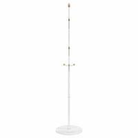 VidaXL Kapstok 177 cm gepoedercoat ijzer wit - thumbnail