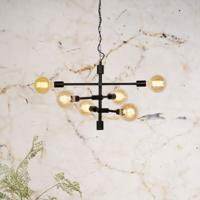 its about RoMi Hanglamp 'Nashville' 6-lamps, kleur Zwart - thumbnail