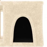 VidaXL Kattenmeubel met sisal krabpalen 48 cm crèmekleurig - thumbnail