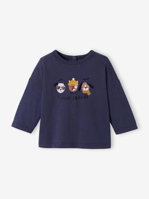 Babyshirt 3 dieren donkerblauw