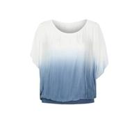 Paprika dip-dye top wit/blauw - thumbnail