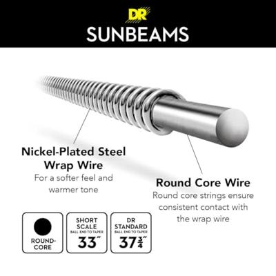 DR Strings NMR6-30 Sunbeam 30-125 set 6 snaren voor elektrische basgitaar