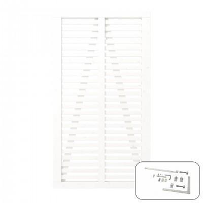 Wit Houten Tuindeur Harmoni 100 x 180 CM