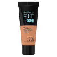 Maybelline Fit Me Matte Poreless Liquide Foundation 332 Golden Caramel - 30ml - thumbnail