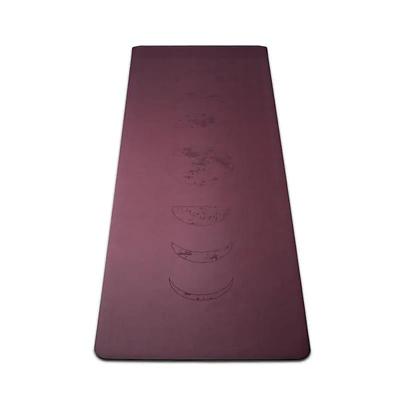 Yogi & Yogini Aubergine Yogamat - PU en Natuurlijk Rubber