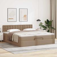 Ottoman bed met matrassen en LED's 120x200cm kunstleer - thumbnail