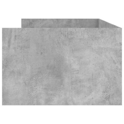 Bedframe met lades betongrijs 75x190 cm Small Single