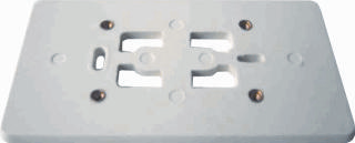 Corodex 862 wit montageplaat tbv 2-voudig 75x140 17443130