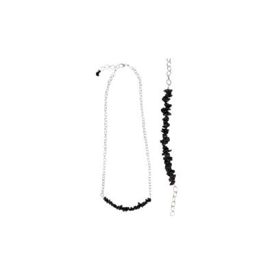 Splitketting Bar Toermalijn Zwart