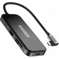 Sitecom CN-393 interface hub USB 3.2 Gen 2 (3.1 Gen 2) Type-C 5000 Mbit/s Zwart - thumbnail