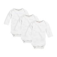 Playshoes Schnizler set 3 rompers lange mouw wit Maat - thumbnail