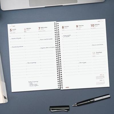 Agenda Finocam OPAQUE Blauw A5 15,5 x 21,2 cm 2026