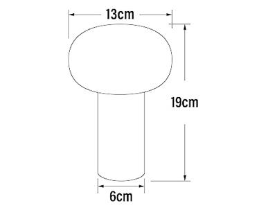 KonstSmide Oplaadbare tafellampAntibes roestbruin - 7826-972 - thumbnail