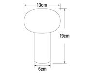 KonstSmide Oplaadbare tafellampAntibes roestbruin - 7826-972 - thumbnail