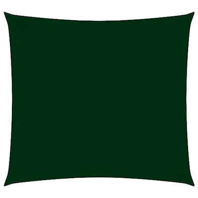 VidaXL Zonnescherm vierkant 3,6x3,6 m oxford stof donkergroen