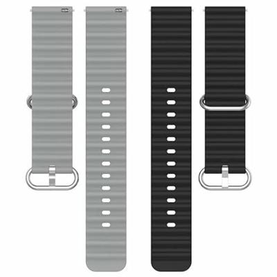 Garmin Forerunner 970 / 570 (47mm) / 255 - Ocean Style bandje - Zwart / grijs Garmin Forerunner 970 / 570 (47mm) / 255 - Ocean Style bandje - Zwart / grijs