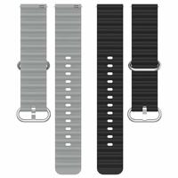 Garmin Forerunner 970 / 570 (47mm) / 255 - Ocean Style bandje - Zwart / grijs - thumbnail