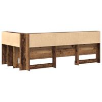Opberghoofdbord met plank Oud hout 75 cm Bewerkt hout - thumbnail