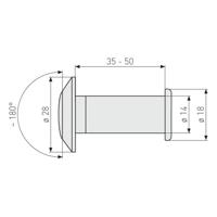 ABUS Deurspion 2200 S C/Dfnli - 2200 N C - 2200 N C - thumbnail
