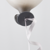 Ballon Sluiters Met Lint Zilver (100st) - thumbnail