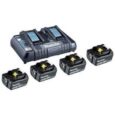 Makita BL 1850B + DC18RD 199483-0 Accu en acculader voor gereedschap 18 V 5 Ah Li-ion