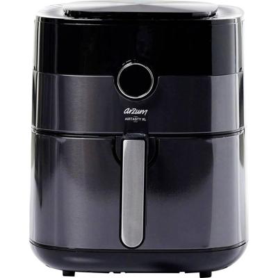 arzum Heissluftfritteuse Frituurpan 6 l 1750 W Heteluchtfunctie, Met display Zwart-zilver arzum Heissluftfritteuse Frituurpan 6 l 1750 W Heteluchtfunctie, Met display Zwart-zilver
