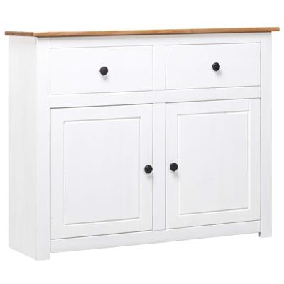 Dressoir Panama Range 93x40x80 cm massief grenenhout wit