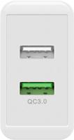 USB-A-adapter - USB-A-lader - 2 poorts - Quick charge 3.0 - 3000mA - 28 Watt - Wit - thumbnail