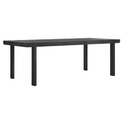DTP Home Eettafel 'Beam' Teakhout, 275 x 100cm, kleur Zwart DTP Home Eettafel 'Beam' Teakhout, 275 x 100cm, kleur Zwart