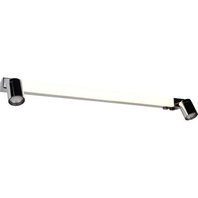 LED Wandlamp - Wandverlichting - Trion Rucola XL - 9W - Aanpasbare Kleur - GU10 Fitting - IP44 - Chroom - Metaal